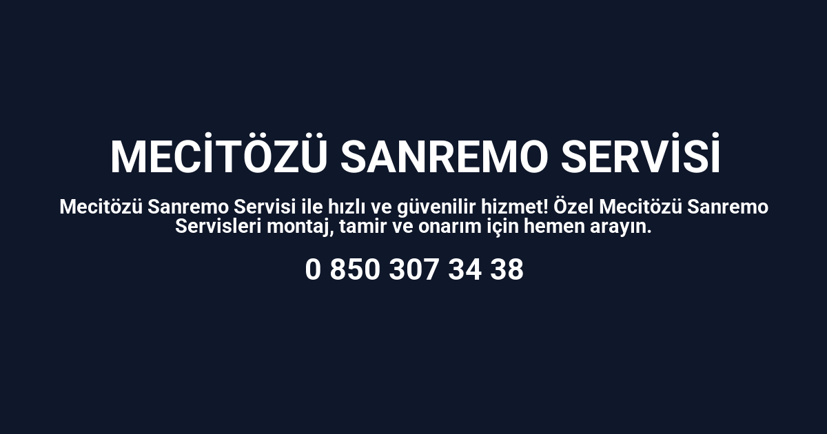 Mecitözü Sanremo Servisi